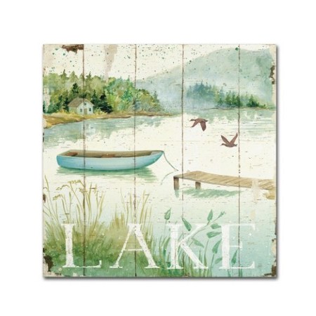 Daphne Brissonnet 'Lakeside II' Canvas Art,18x18